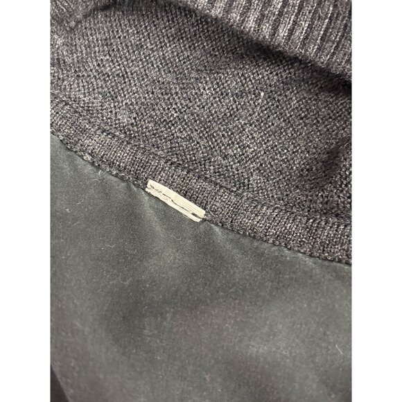 Lululemon Open Back Drape Pullover Sweater Black Knit Long Sleeve 2/4 - Picture 8 of 8